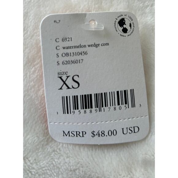 Free People Keep Rolling Tank Women's Printed Red/White Racerback Size XS NWT - Picture 6 of 8